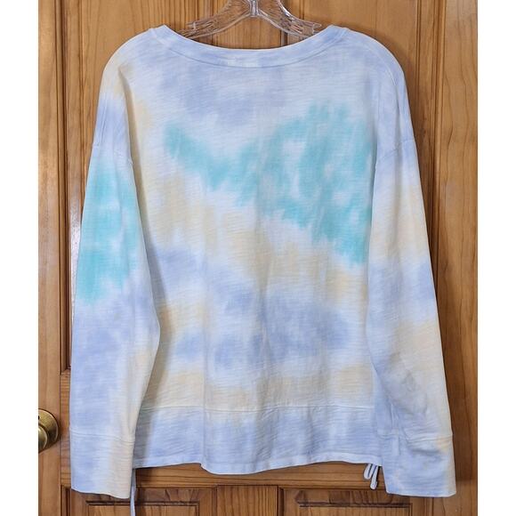 Soft Surroundings Shirt Womens Small Pastel Tie Dye 100% Cotton Loungewear Comfy - Picture 5 of 8